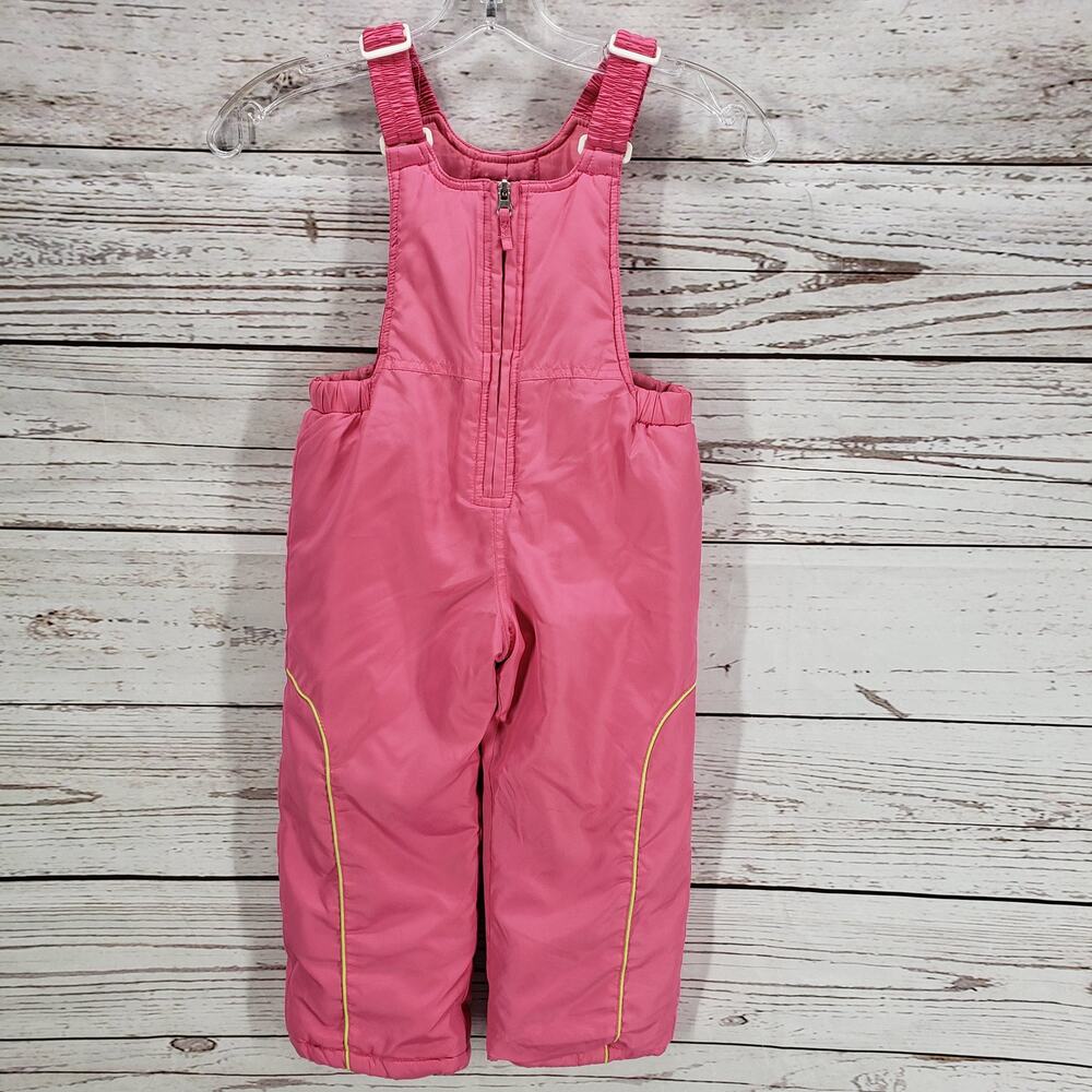 Pacific Trail Outdoor Wear Toddler Girls Pink Snow Bib Overall Size 36M